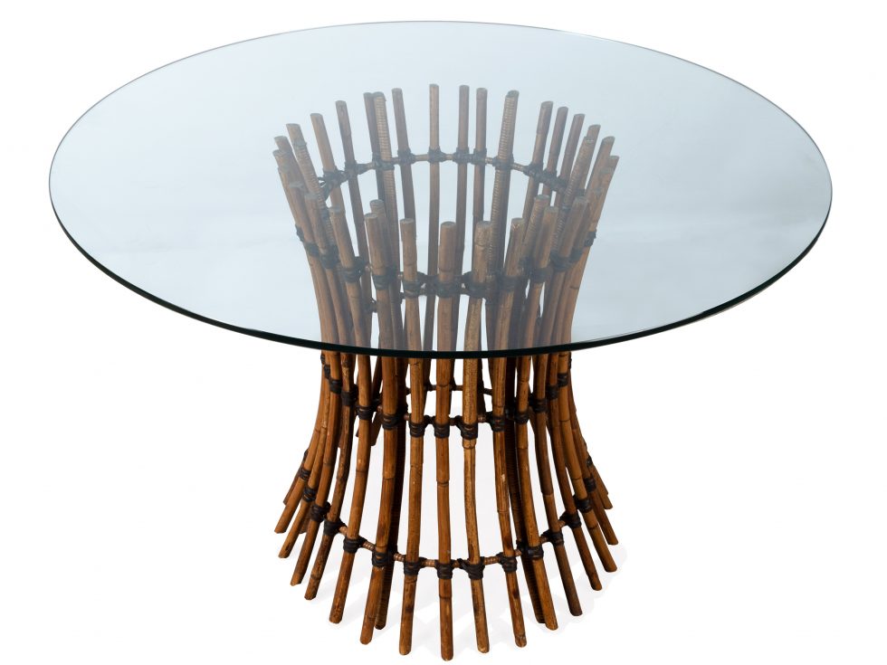 Circular Bamboo Rattan Dining Table House of Soraya
