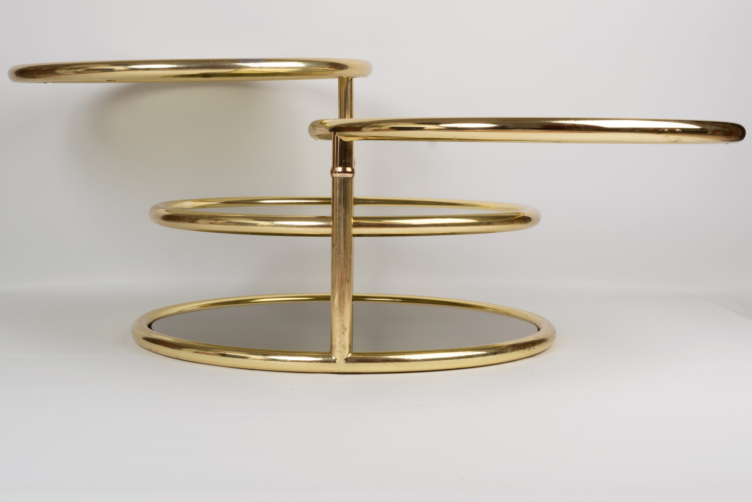 Heirloom Furnishings, LLC. - Milo Baughman Style Brass Circular