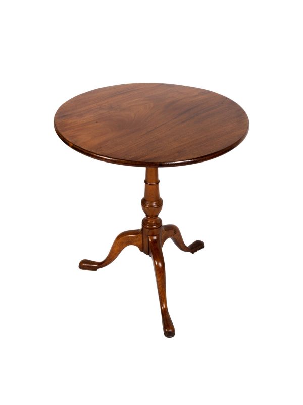 English 18th Century George III Mahogany Tripod Table England, C.1790