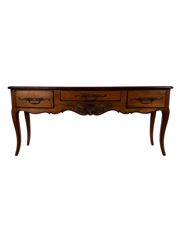 Antique French 19th Century Cherrywood Sideboard Server Console